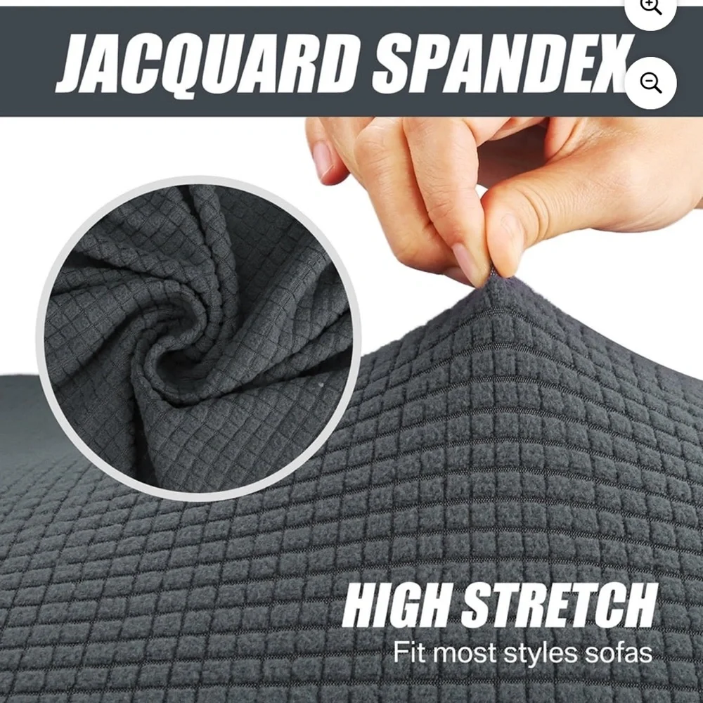 Elegant Gray Sofa Cover